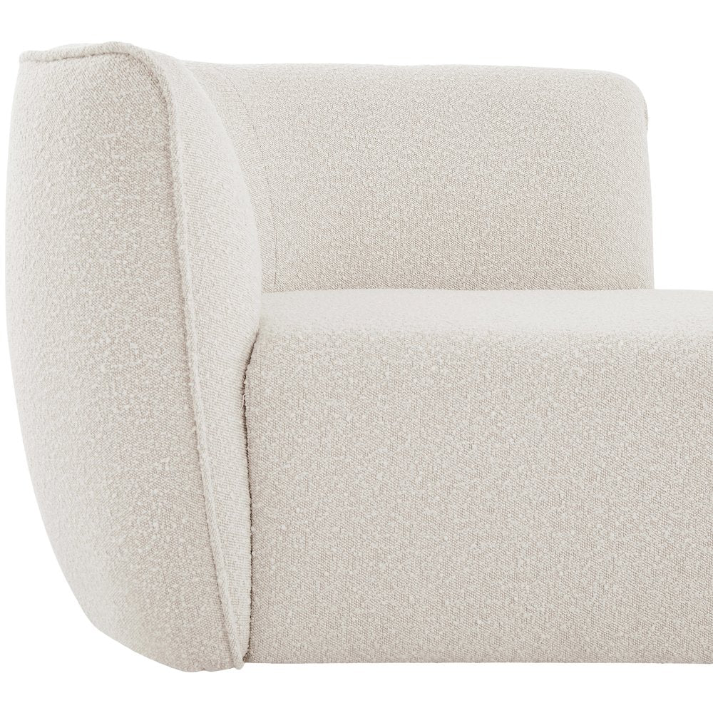 Hilton Cream Fabric Chaise