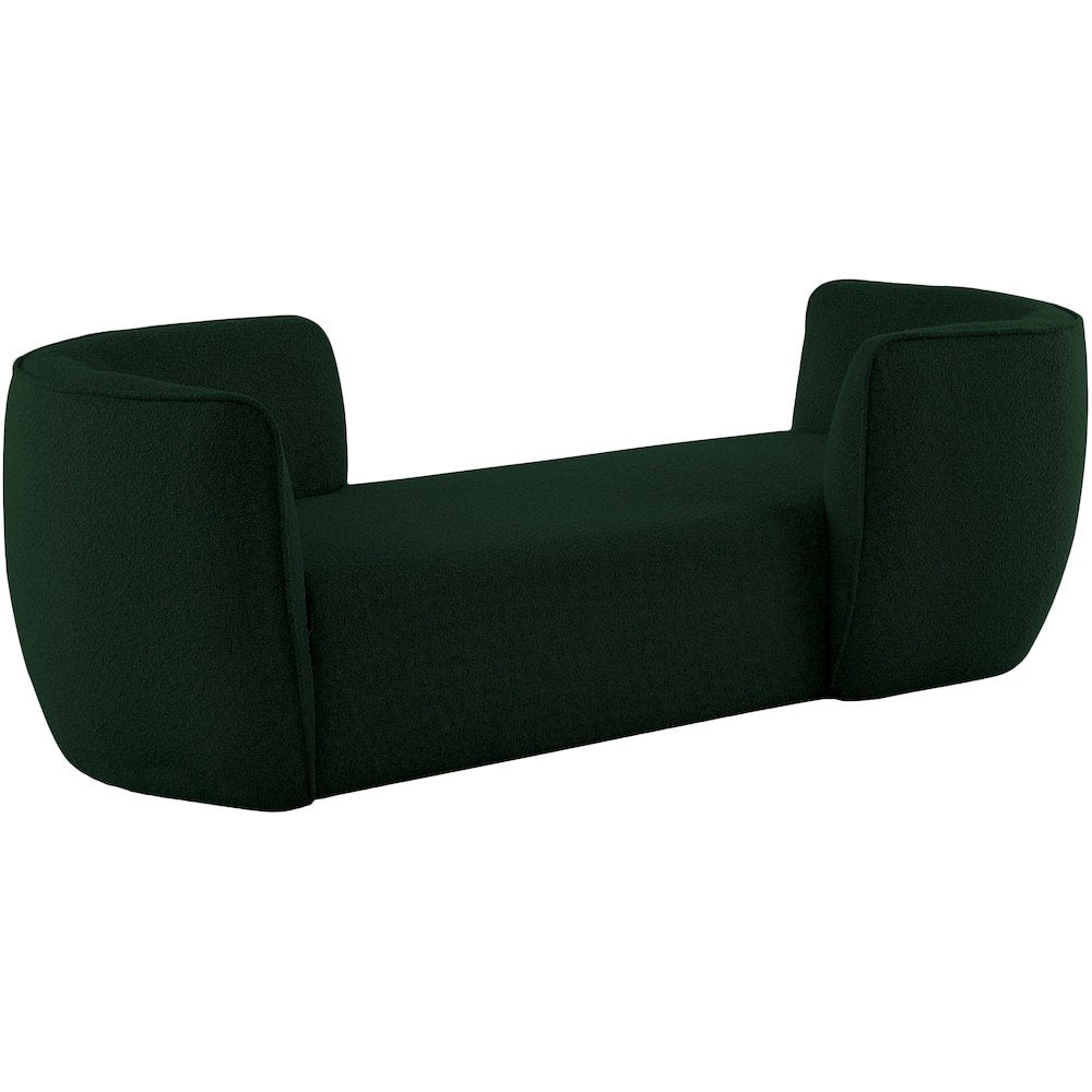 Hilton Green Fabric Chaise