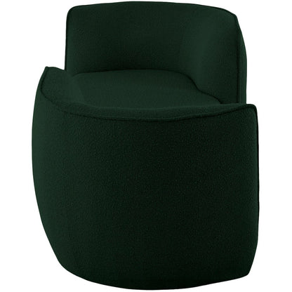 Hilton Green Fabric Chaise
