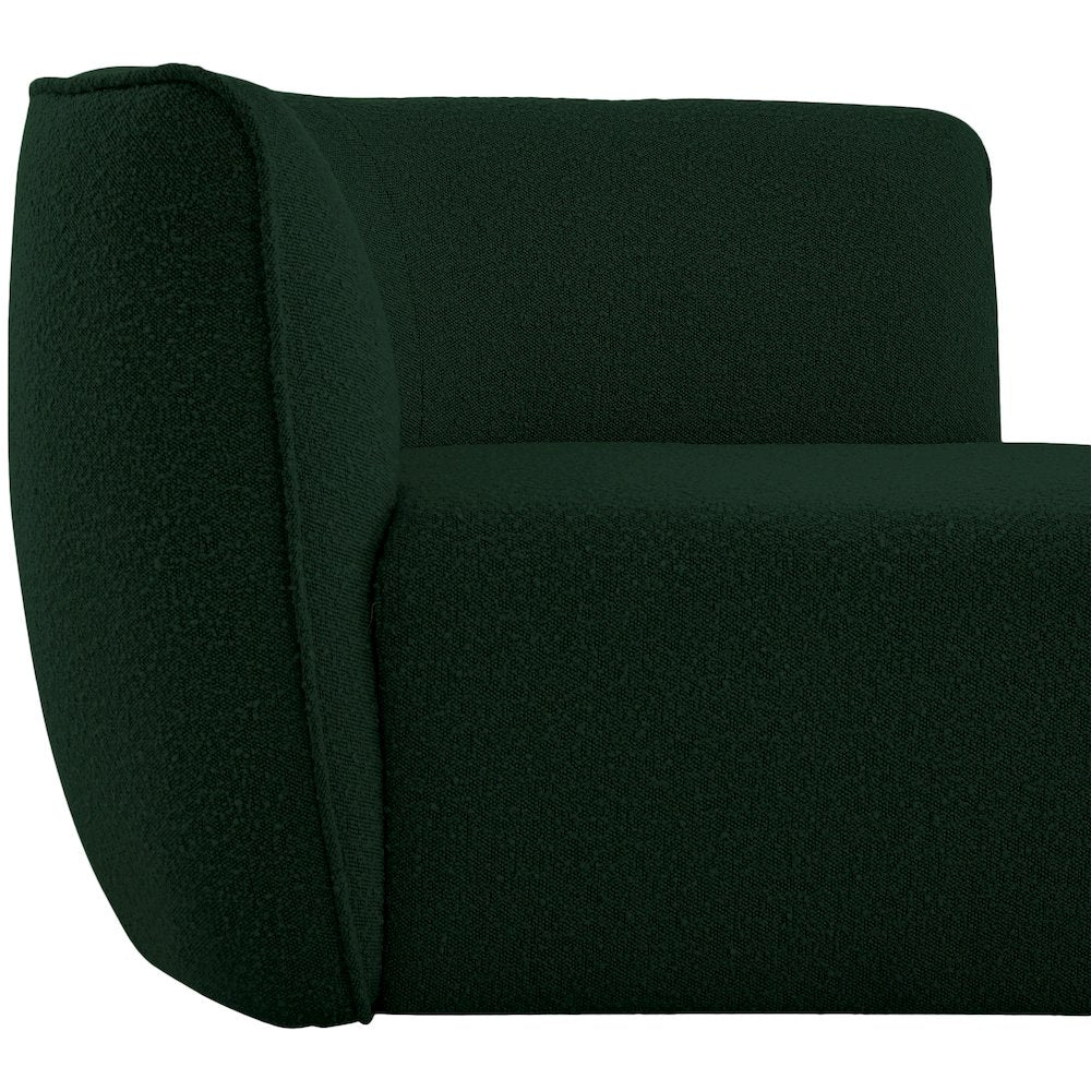 Hilton Green Fabric Chaise