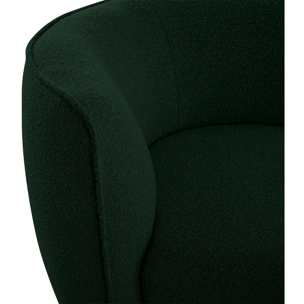 Hilton Green Fabric Chaise