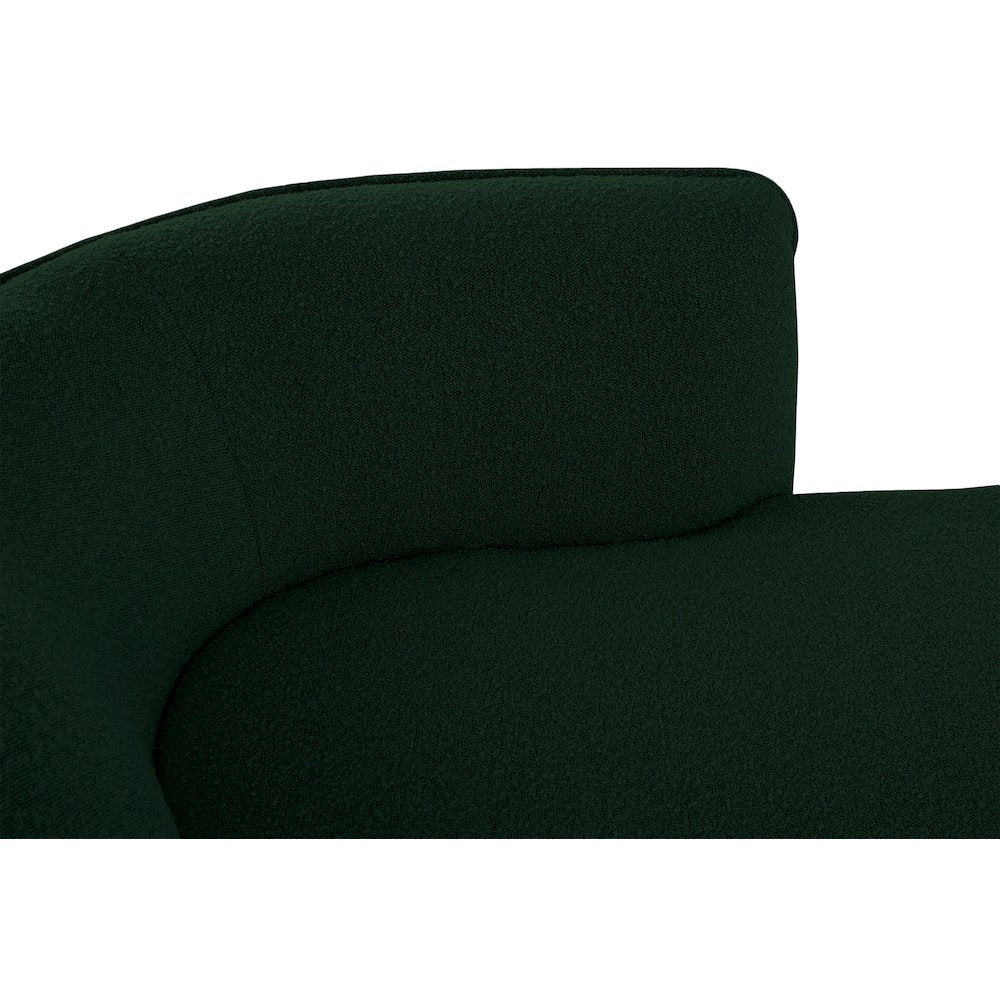 Hilton Green Fabric Chaise