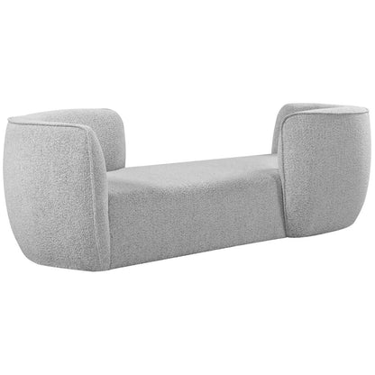 Hilton Grey Fabric Chaise