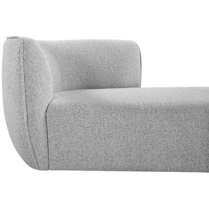 Hilton Grey Fabric Chaise