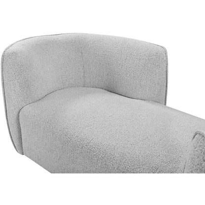 Hilton Grey Fabric Chaise