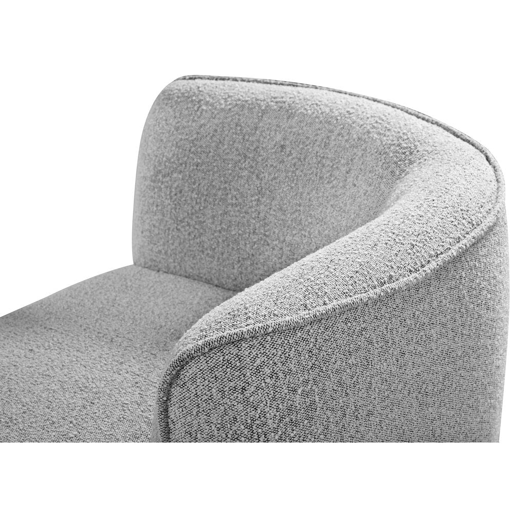 Hilton Grey Fabric Chaise