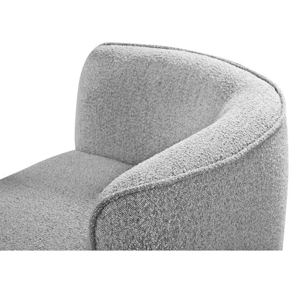 Hilton Grey Fabric Chaise