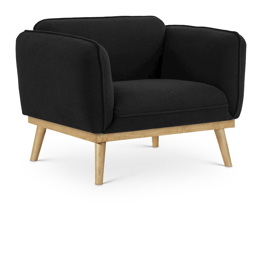 Nolita Black Boucle Fabric Chair