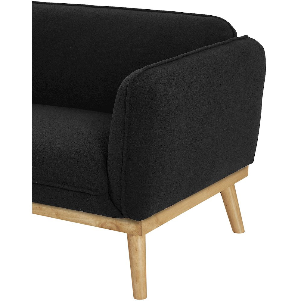 Nolita Black Boucle Fabric Chair