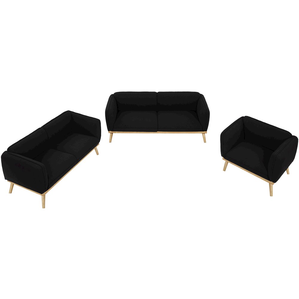 Nolita Black Boucle Fabric Chair