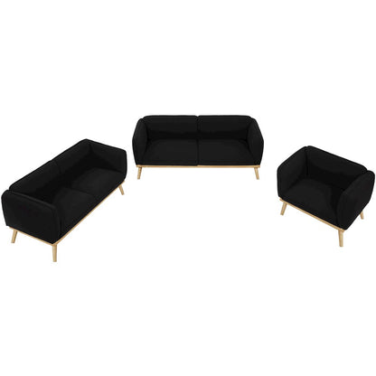 Nolita Black Boucle Fabric Chair