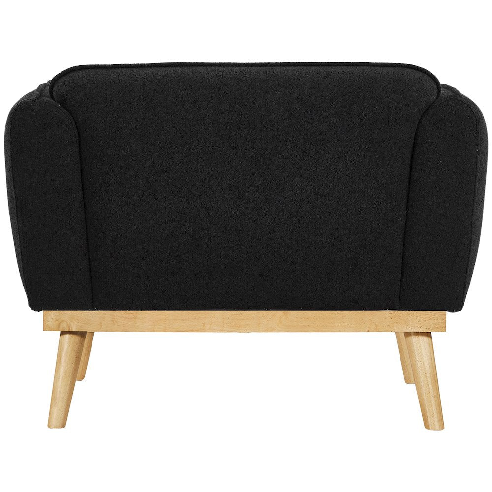 Nolita Black Boucle Fabric Chair