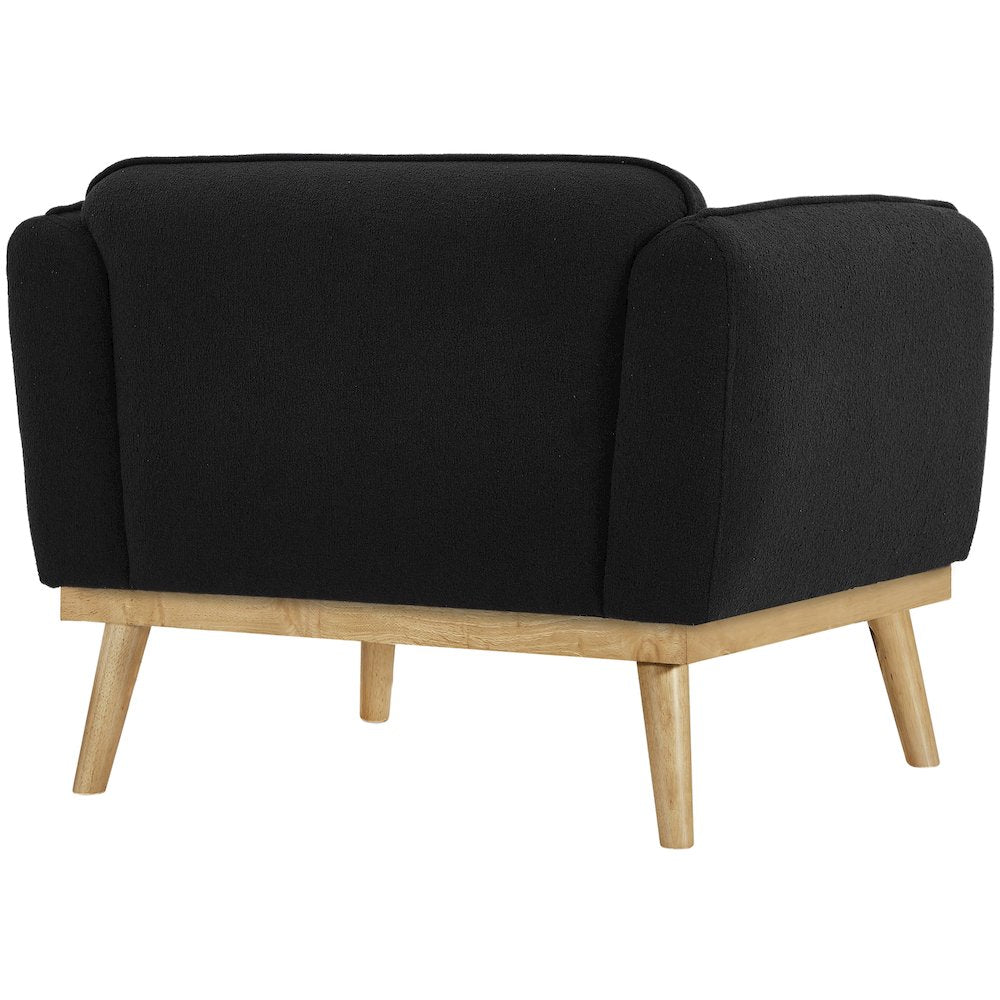 Nolita Black Boucle Fabric Chair