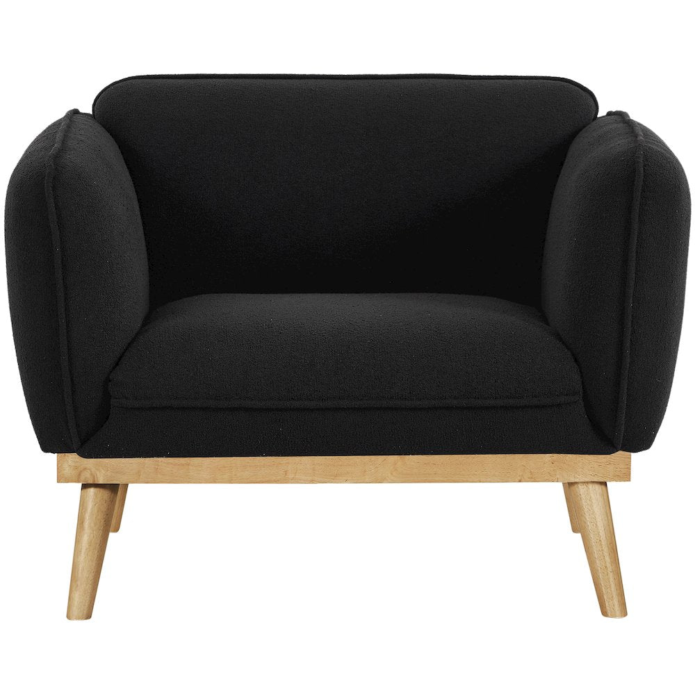 Nolita Black Boucle Fabric Chair