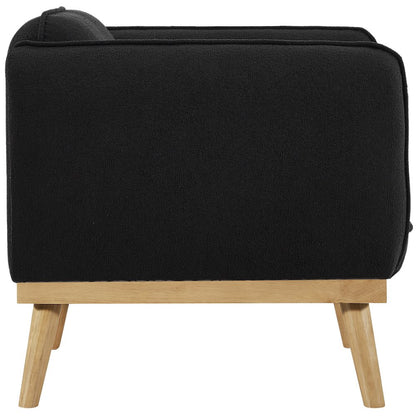 Nolita Black Boucle Fabric Chair