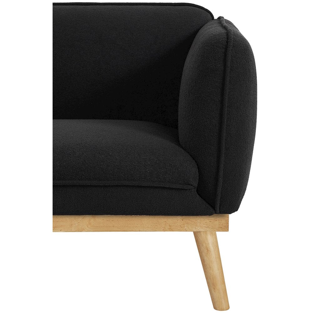 Nolita Black Boucle Fabric Chair