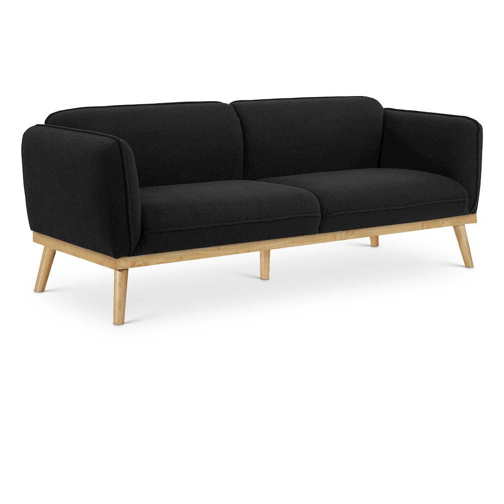Nolita Black Boucle Fabric Sofa