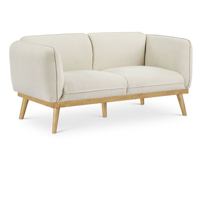 Nolita Cream Boucle Fabric Loveseat