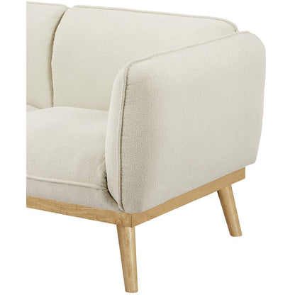 Nolita Cream Boucle Fabric Loveseat