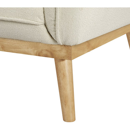 Nolita Cream Boucle Fabric Loveseat