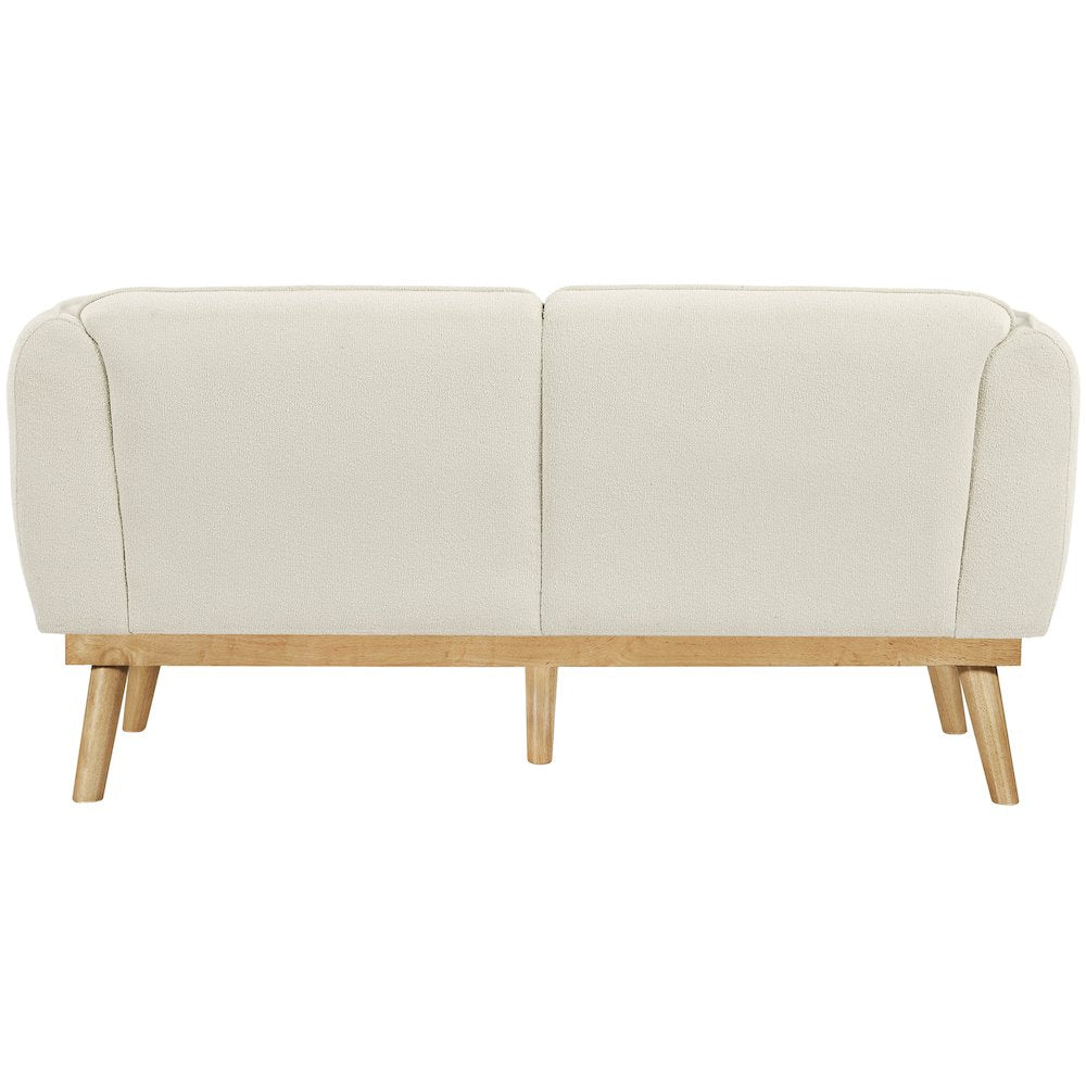 Nolita Cream Boucle Fabric Loveseat