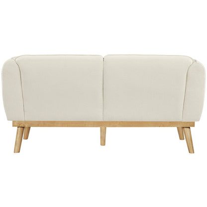 Nolita Cream Boucle Fabric Loveseat