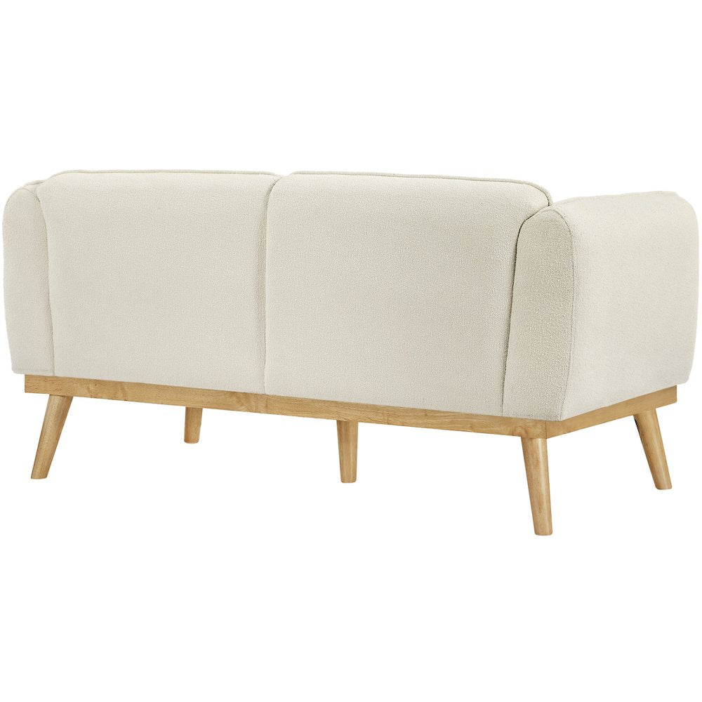 Nolita Cream Boucle Fabric Loveseat