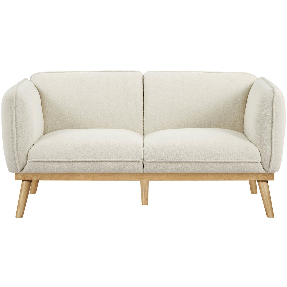 Nolita Cream Boucle Fabric Loveseat