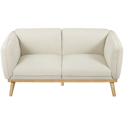 Nolita Cream Boucle Fabric Loveseat