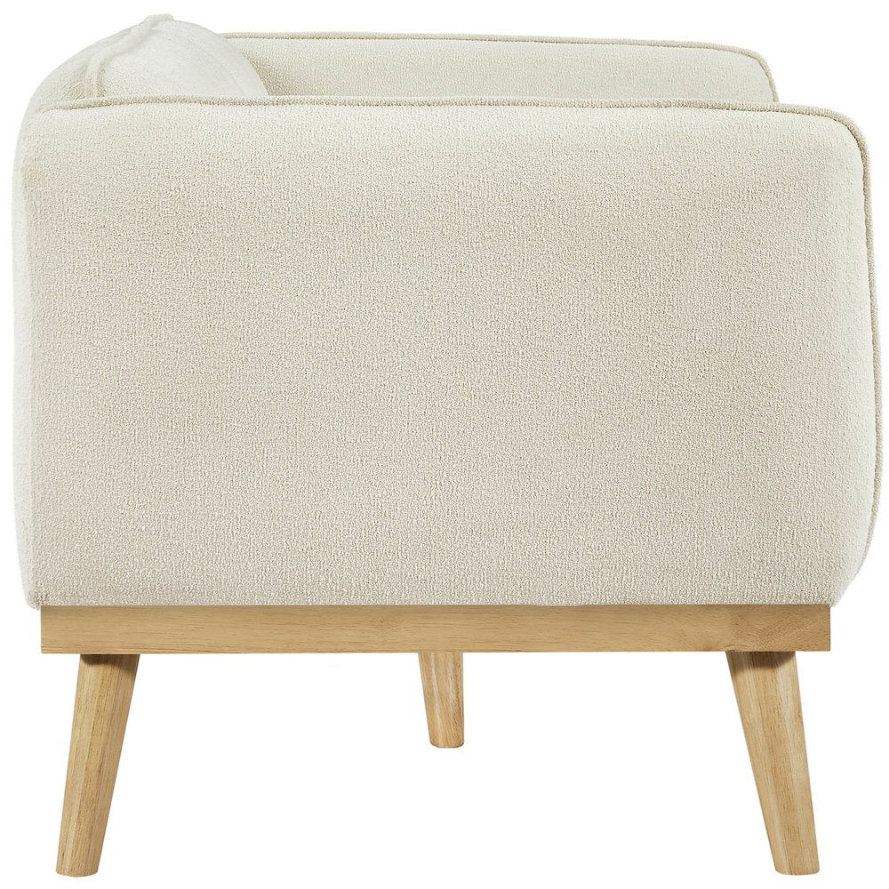 Nolita Cream Boucle Fabric Loveseat