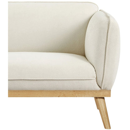 Nolita Cream Boucle Fabric Loveseat