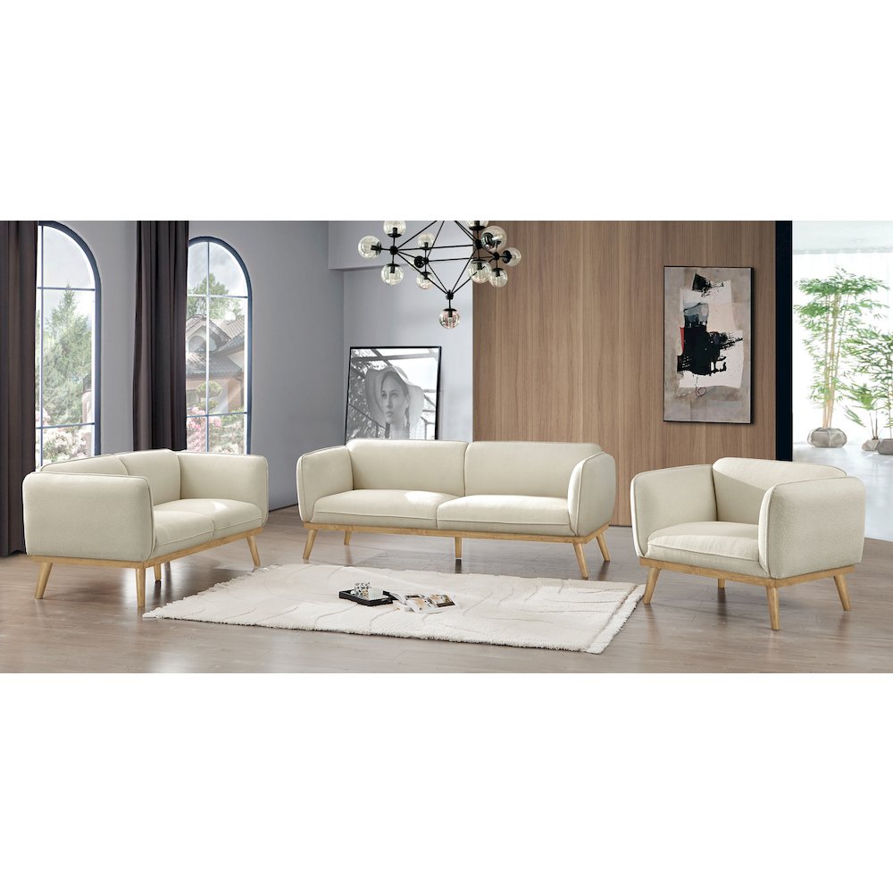 Nolita Cream Boucle Fabric Sofa