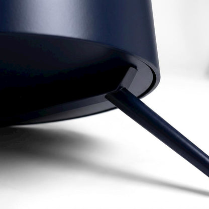 Navy Nightstand with Contemporary Finish and Stylish Design