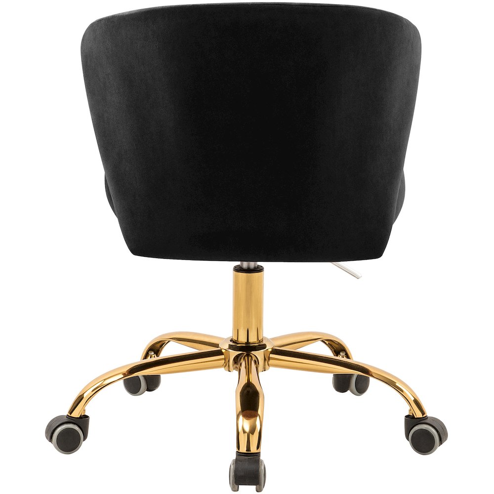 Finley Black Velvet Office Chair