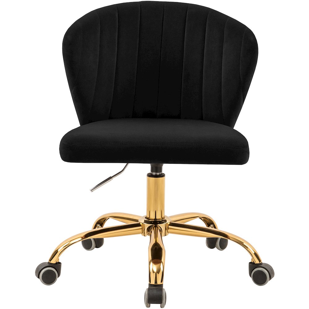 Finley Black Velvet Office Chair