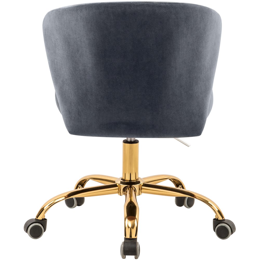 Finley Grey Velvet Office Chair