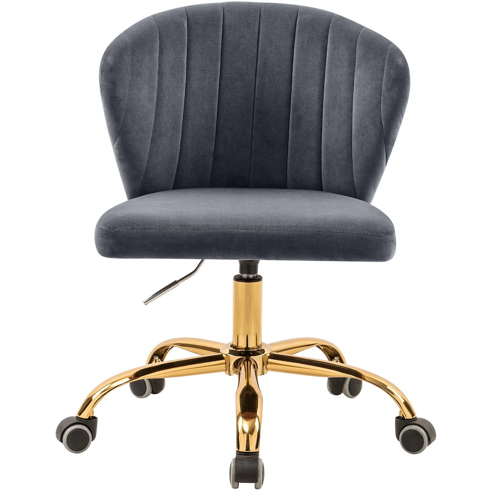 Finley Grey Velvet Office Chair