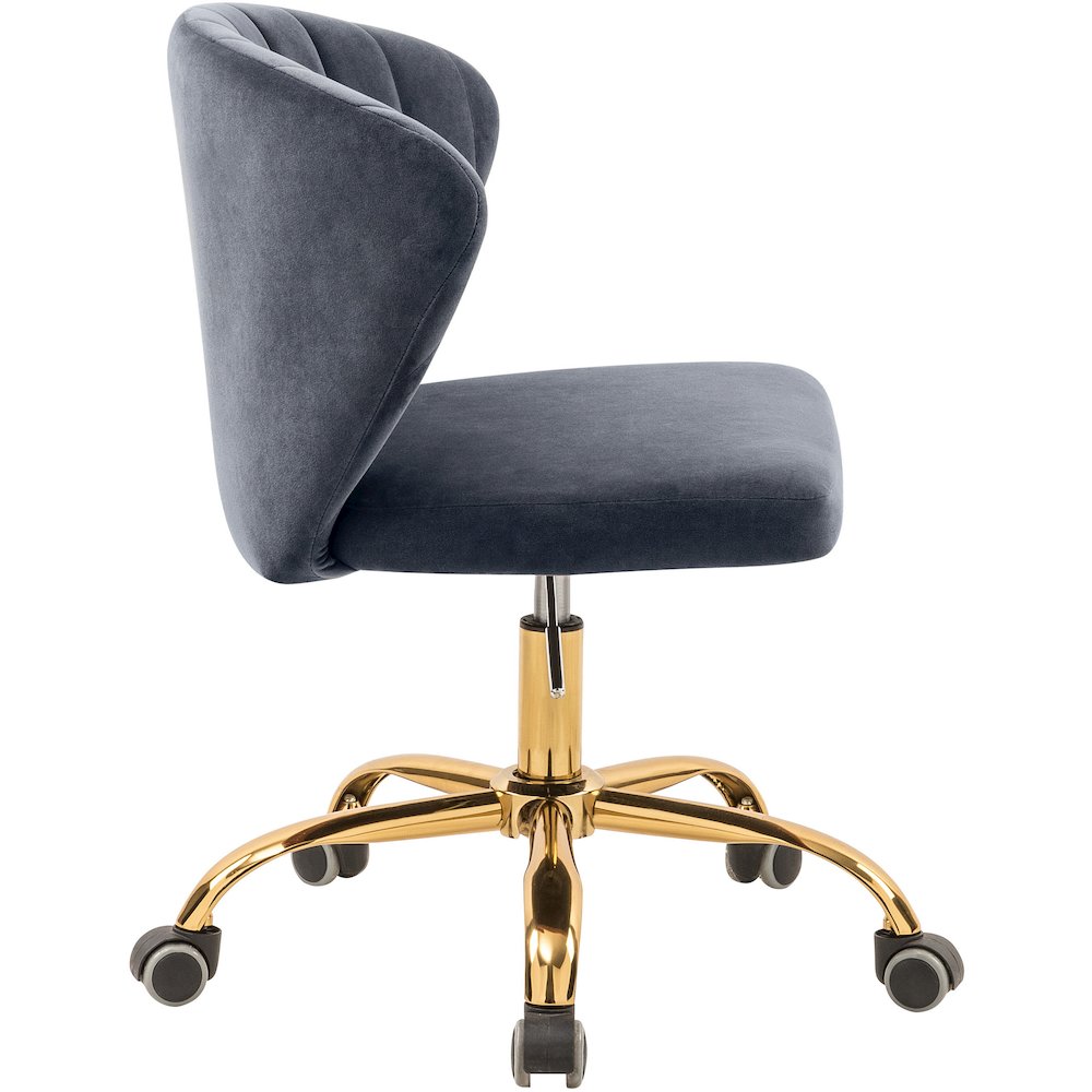Finley Grey Velvet Office Chair