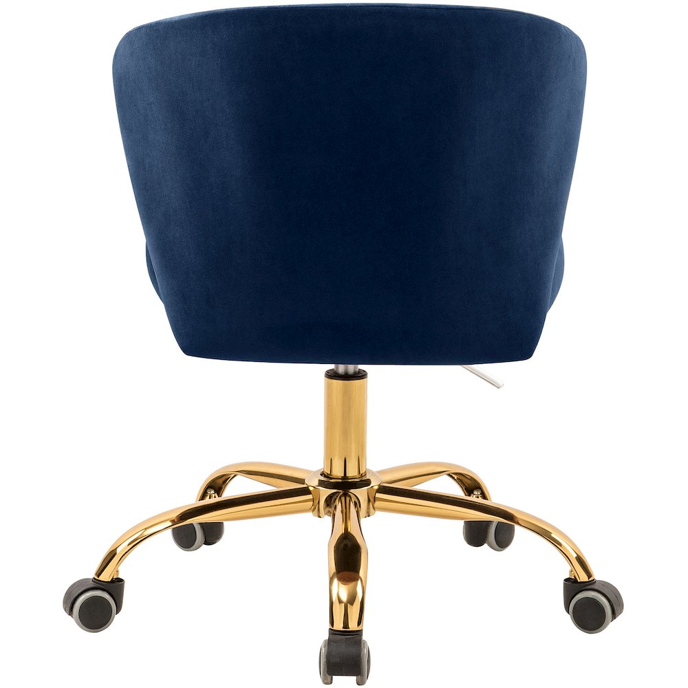 Finley Navy Velvet Office Chair