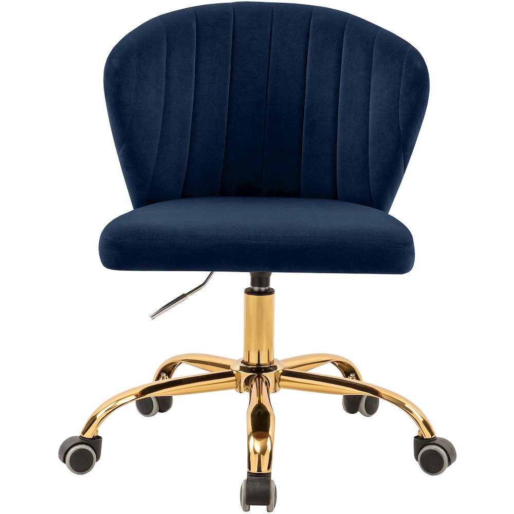 Finley Navy Velvet Office Chair
