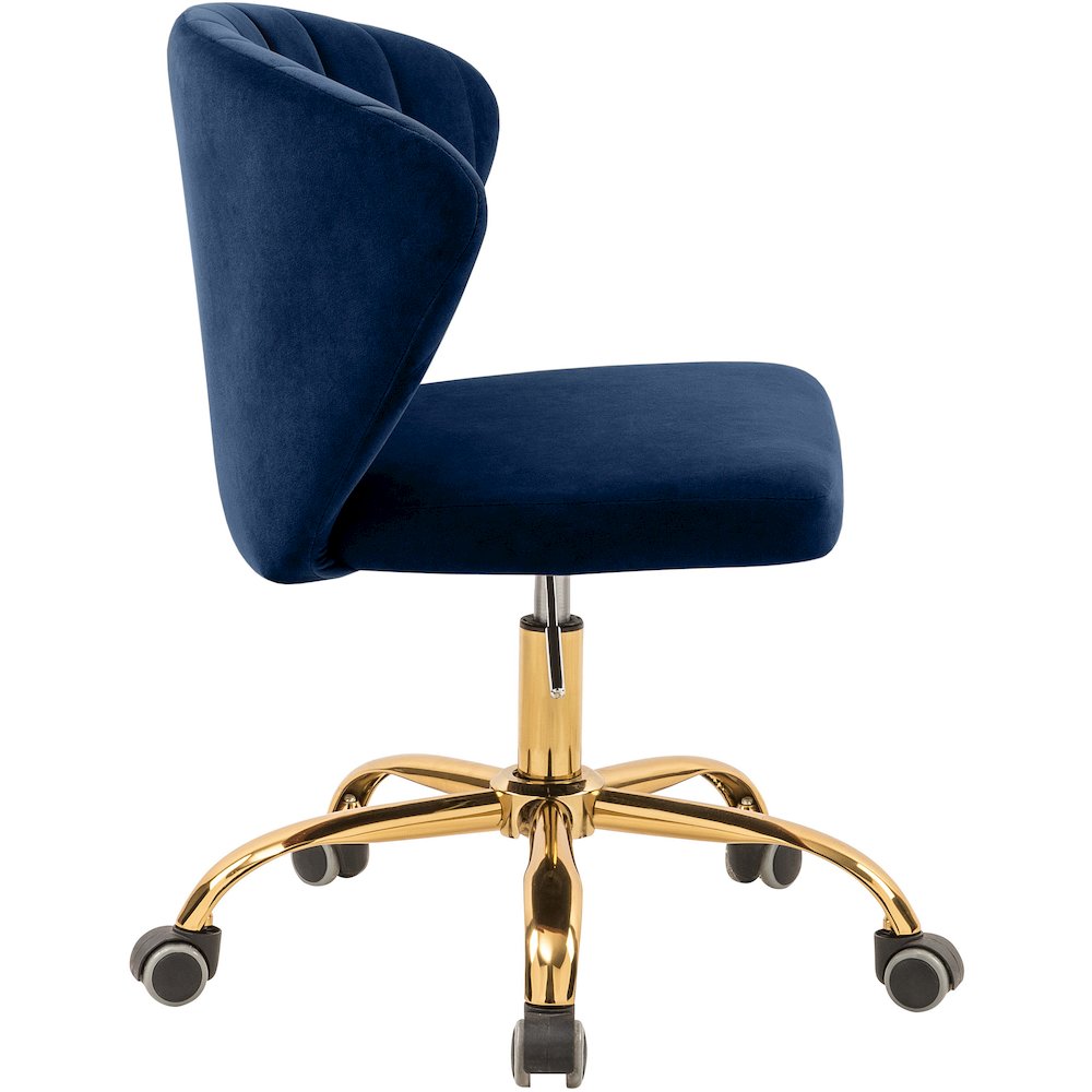 Finley Navy Velvet Office Chair