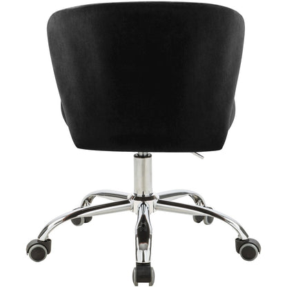 Finley Black Velvet Office Chair