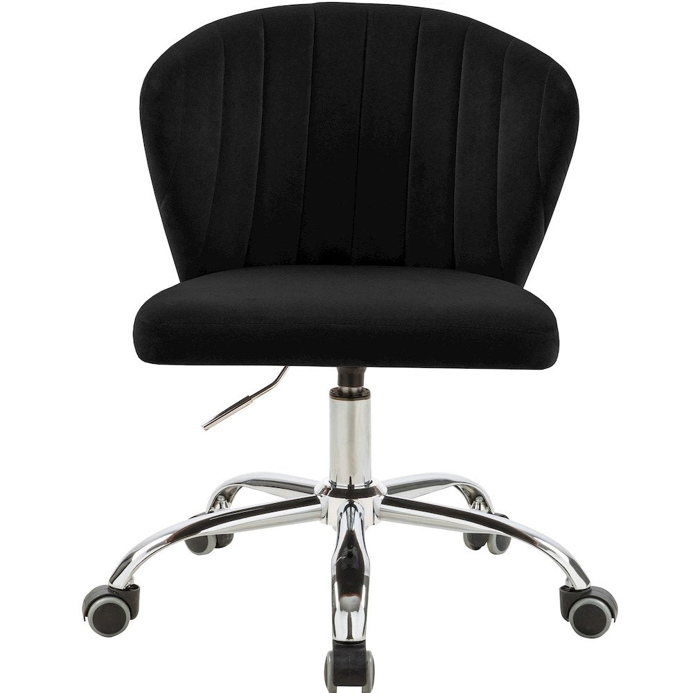 Finley Black Velvet Office Chair