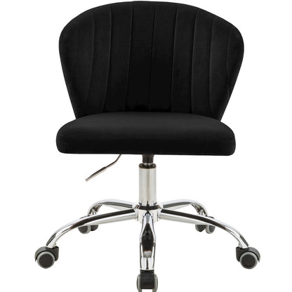 Finley Black Velvet Office Chair