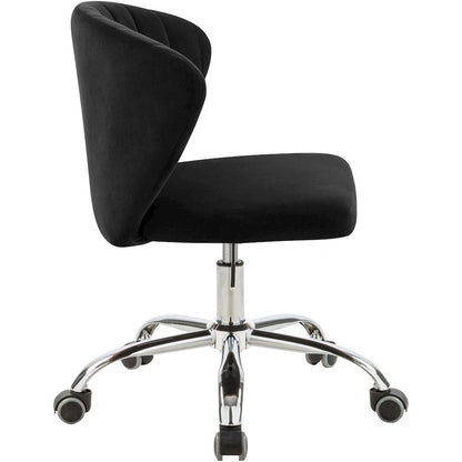 Finley Black Velvet Office Chair