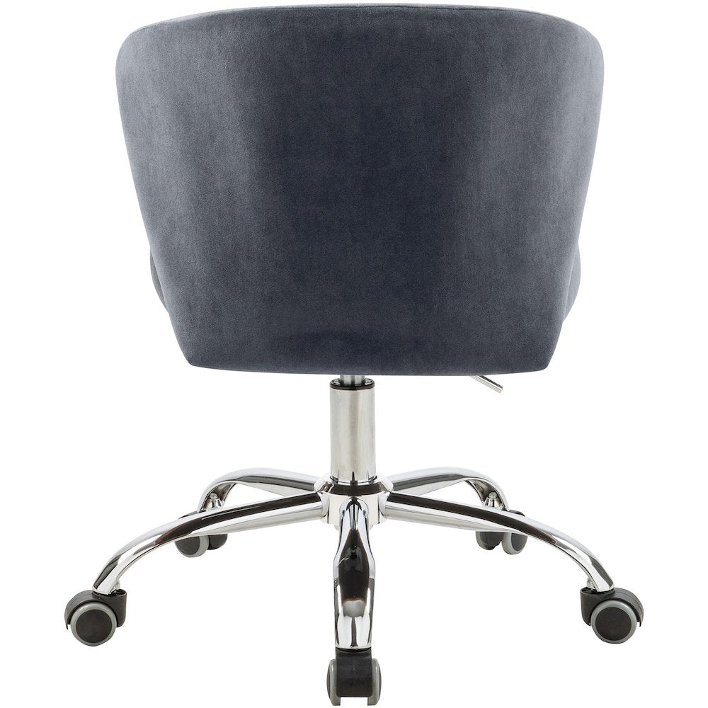 Finley Grey Velvet Office Chair