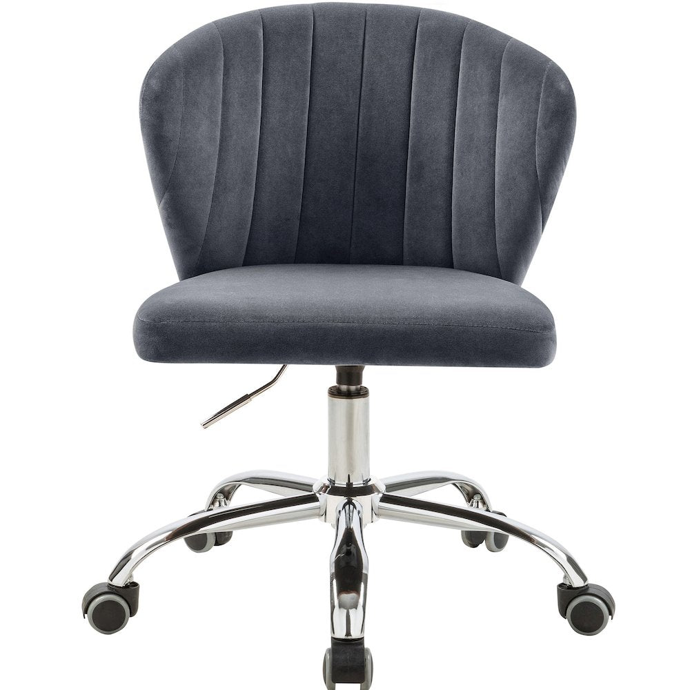 Finley Grey Velvet Office Chair