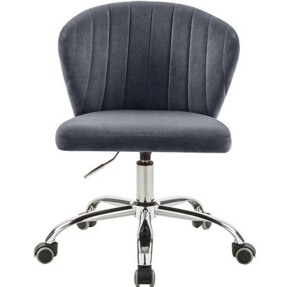 Finley Grey Velvet Office Chair