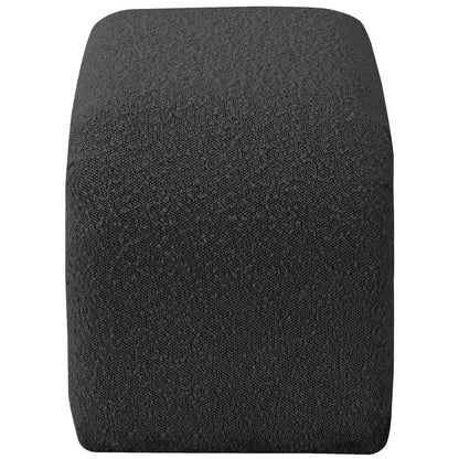 Niagara Black Boucle Fabric Bench