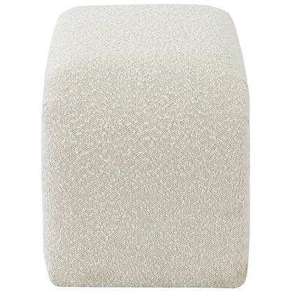 Niagara Cream Boucle Fabric Bench